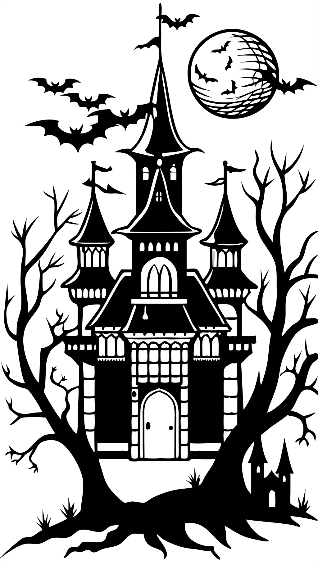 dark gothic coloring pages